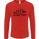 Evolution of Judo MMA Martial Arts Funny Mens Long Sleeve T-Shirt Red