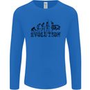 Evolution of Judo MMA Martial Arts Funny Mens Long Sleeve T-Shirt Royal Blue