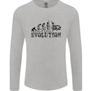 Evolution of Judo MMA Martial Arts Funny Mens Long Sleeve T-Shirt Sports Grey