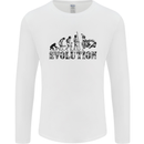 Evolution of Judo MMA Martial Arts Funny Mens Long Sleeve T-Shirt White