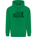 Evolution of a Cricketer Cricket Funny Mens 80% Cotton Hoodie Irish Green