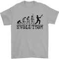 Evolution of a Cricketer Cricket Funny Mens T-Shirt Cotton Gildan Sports Grey