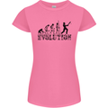 Evolution of a Cricketer Cricket Funny Womens Petite Cut T-Shirt Azalea
