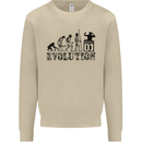 Evolution of a DJ Music DJing Vinyl Decks Mens Sweatshirt Jumper Sand