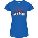 Evolution of a Gamer Gaming Video Games Womens Petite Cut T-Shirt Royal Blue