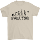 Evolution of a Golfer Funny Golf Golfing Mens T-Shirt Cotton Gildan Sand