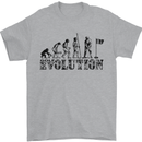 Evolution of a Golfer Funny Golf Golfing Mens T-Shirt Cotton Gildan Sports Grey
