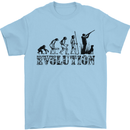 Evolution of a Hunter Funny Hunting Hunt Mens T-Shirt Cotton Gildan Light Blue