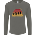 Evolution of a Metal Detector Detecting Mens Long Sleeve T-Shirt Charcoal
