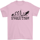 Evolution of a Scuba Diver Diving Funny Mens T-Shirt Cotton Gildan Light Pink