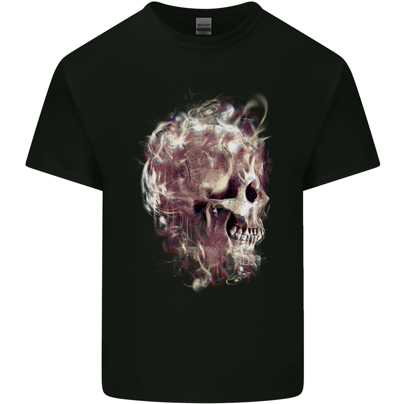 Exposure Skull Mens Cotton T-Shirt Tee Top Black