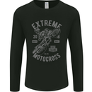 Extreme Motocross Motorbike Motox Mens Long Sleeve T-Shirt Black
