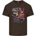 Extreme Race Motocross Dirt Bike Motorbike Kids T-Shirt Childrens Chocolate