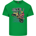 Extreme Race Motocross Dirt Bike Motorbike Kids T-Shirt Childrens Irish Green