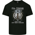 FA-THOR Funny Fathers Day Thor Dad Mens Cotton T-Shirt Tee Top Black