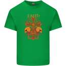 Faith Demonic Skulls Gothic Heavy Metal Kids T-Shirt Childrens Irish Green