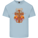 Faith Demonic Skulls Gothic Heavy Metal Kids T-Shirt Childrens Light Blue