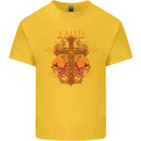 Faith Demonic Skulls Gothic Heavy Metal Kids T-Shirt Childrens Yellow