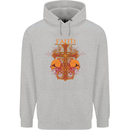 Faith Demonic Skulls Gothic Heavy Metal Mens 80% Cotton Hoodie Sports Grey