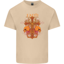 Faith Demonic Skulls Gothic Heavy Metal Mens Cotton T-Shirt Tee Top Sand