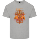 Faith Demonic Skulls Gothic Heavy Metal Mens Cotton T-Shirt Tee Top Sports Grey