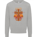 Faith Demonic Skulls Gothic Heavy Metal Mens Sweatshirt Jumper Sports Grey