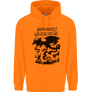 Fantasy Writer Author Novelist Dragons Childrens Kids Hoodie Orange