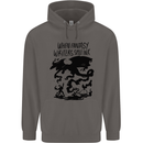 Fantasy Writer Author Novelist Dragons Mens 80% Cotton Hoodie Charcoal