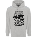 Fantasy Writer Author Novelist Dragons Mens 80% Cotton Hoodie Sports Grey