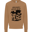 Fantasy Writer Author Novelist Dragons Mens Sweatshirt Jumper Caramel Latte