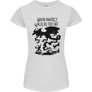 Fantasy Writer Author Novelist Dragons Womens Petite Cut T-Shirt White