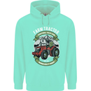 Farm Tractor Farming Farmer Childrens Kids Hoodie Peppermint