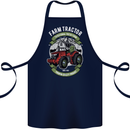 Farm Tractor Farming Farmer Cotton Apron 100% Organic Navy Blue