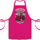 Farm Tractor Farming Farmer Cotton Apron 100% Organic Pink
