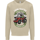 Farm Tractor Farming Farmer Mens Sweatshirt Jumper Sand