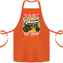 Farming Skilled Enough to Be a Farmer Cotton Apron 100% Organic Orange