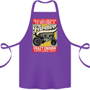 Farming Skilled Enough to Be a Farmer Cotton Apron 100% Organic Purple