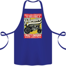 Farming Skilled Enough to Be a Farmer Cotton Apron 100% Organic Royal Blue