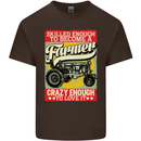 Farming Skilled Enough to Be a Farmer Kids T-Shirt Childrens Chocolate