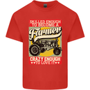 Farming Skilled Enough to Be a Farmer Kids T-Shirt Childrens Red