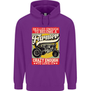 Farming Skilled Enough to Be a Farmer Mens 80% Cotton Hoodie Purple