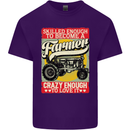Farming Skilled Enough to Be a Farmer Mens Cotton T-Shirt Tee Top Purple