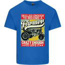 Farming Skilled Enough to Be a Farmer Mens Cotton T-Shirt Tee Top Royal Blue