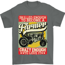 Farming Skilled Enough to Be a Farmer Mens T-Shirt Cotton Gildan Charcoal