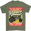 Farming Skilled Enough to Be a Farmer Mens T-Shirt Cotton Gildan Military Green