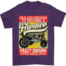 Farming Skilled Enough to Be a Farmer Mens T-Shirt Cotton Gildan Purple