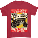 Farming Skilled Enough to Be a Farmer Mens T-Shirt Cotton Gildan Red