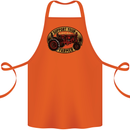 Farming Support Your Local Farmer Cotton Apron 100% Organic Orange