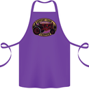 Farming Support Your Local Farmer Cotton Apron 100% Organic Purple