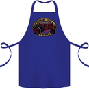 Farming Support Your Local Farmer Cotton Apron 100% Organic Royal Blue